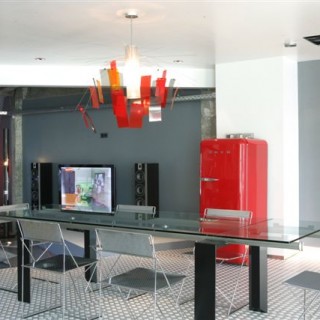 maison, loft, moderne, achitecture, geoffrey, hody, design, cuisine, salon, blanche